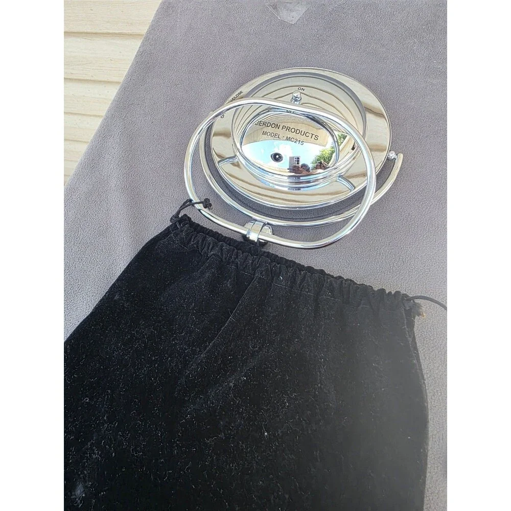 JERDON 5.5-Inch HAL  Lighted Vanity Mirror with 5x 1X Magnification  #MC215